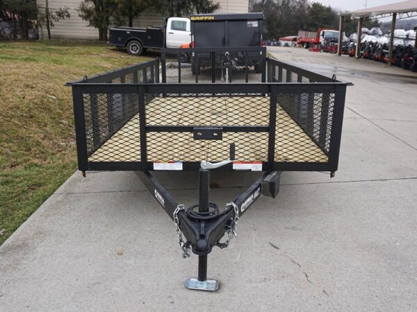 6.4x14 Dovetail Utility Trailer with 2ft Mesh Sides (2) 3500lb Axle - Image 2