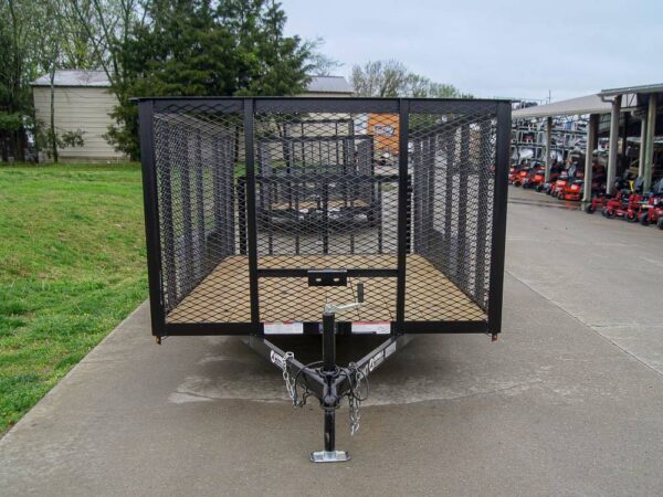 6.4x12 Dovetail Utility Trailer with 4ft Mesh Sides 3,500lb Axle - Image 2