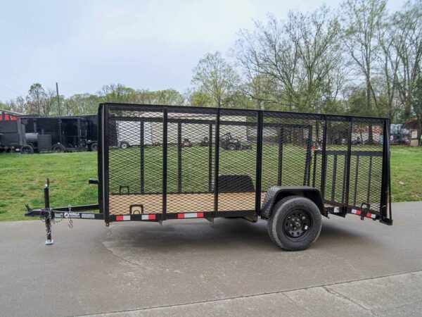 6.4x12 Dovetail Utility Trailer with 4ft Mesh Sides 3,500lb Axle - Image 3
