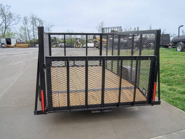 6.4x12 Dovetail Utility Trailer with 4ft Mesh Sides 3,500lb Axle - Image 5