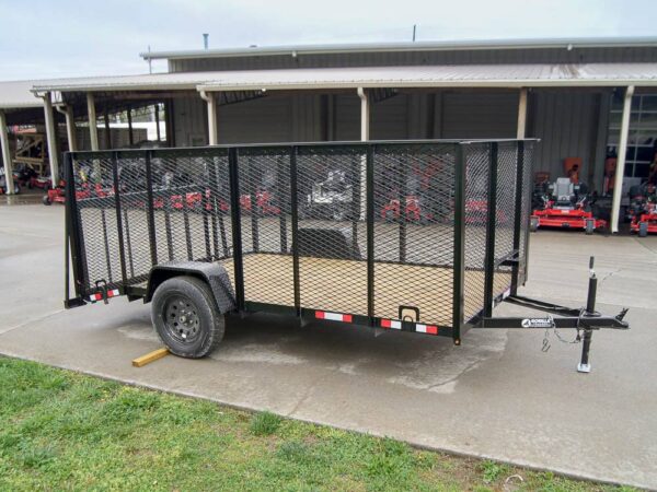 6.4x12 Dovetail Utility Trailer with 4ft Mesh Sides 3,500lb Axle - Image 7