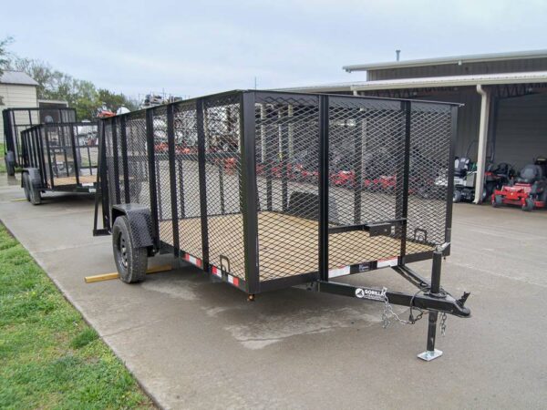 6.4x12 Dovetail Utility Trailer with 4ft Mesh Sides 3,500lb Axle - Image 8