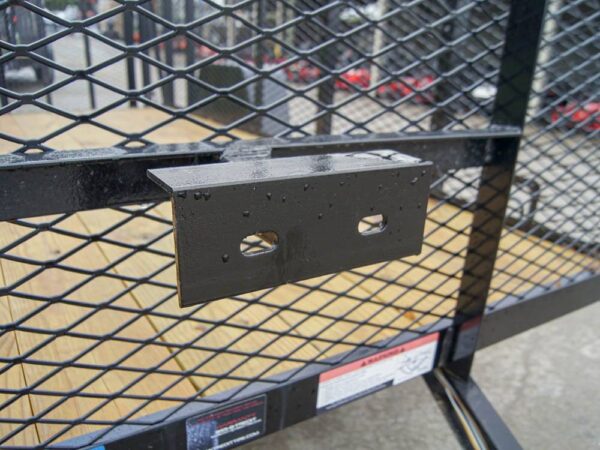 6.4x12 Dovetail Utility Trailer with 4ft Mesh Sides 3,500lb Axle - Image 10