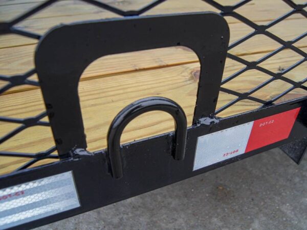 6.4x12 Dovetail Utility Trailer with 4ft Mesh Sides 3,500lb Axle - Image 12