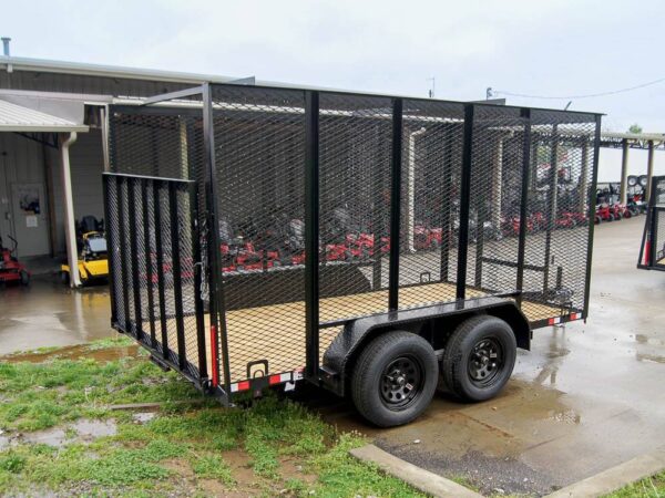 6.4x12 Straight Deck Utility Trailer with 6ft Mesh Sides (2) 3,500lbs - Image 5