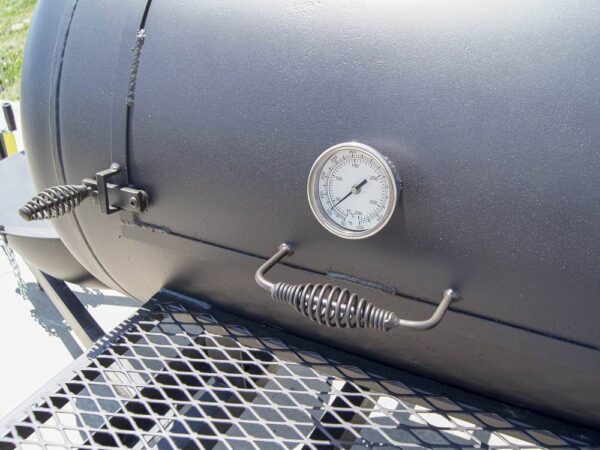 330 Gallon Pull Behind BBQ Smoker with Round Charcoal Grill 3500lb Axle - Image 10