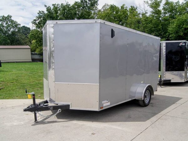 7x12 Silver Frost V-Nose Enclosed Trailer 3,500lb Axles - Image 3