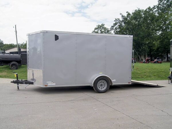 7x12 Silver Frost V-Nose Enclosed Trailer 3,500lb Axles - Image 9