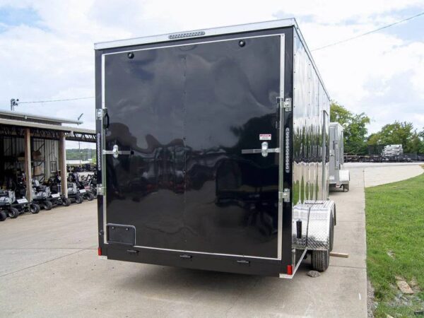 7x16 Black V-Nose Enclosed Storage Trailer (2) 3,500lb Axles - Image 7