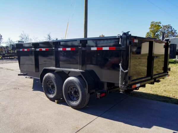 7x14 Gorilla Telescopic IBeam Dump Trailer with 3ft Sides (2) 7K Axles - Image 5