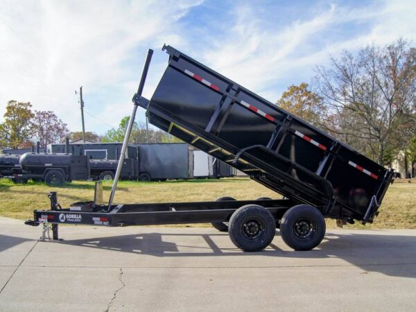 7x14 Gorilla Telescopic IBeam Dump Trailer with 3ft Sides (2) 7K Axles - Image 8
