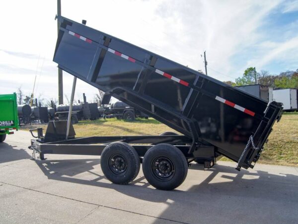 7x14 Gorilla Telescopic IBeam Dump Trailer with 3ft Sides (2) 7K Axles - Image 9