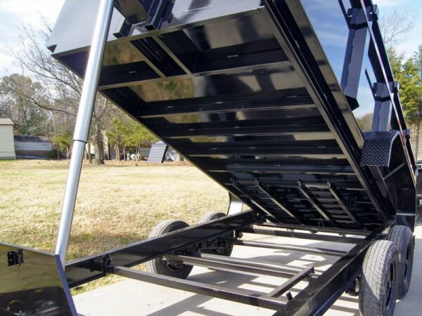 7x14 Gorilla Telescopic IBeam Dump Trailer with 3ft Sides (2) 7K Axles - Image 11
