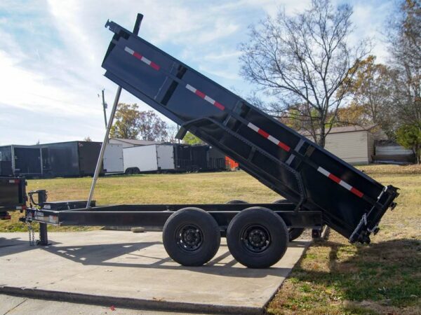 7x14 Gorilla Telescopic IBeam Dump Trailer with 2ft Sides (2) 7K Axles - Image 11