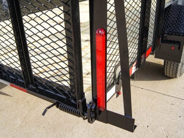 6.4x16 Utility Trailer Straight Deck 4ft Mesh Sides with Basket (2) 3,500lb Axles - Image 11