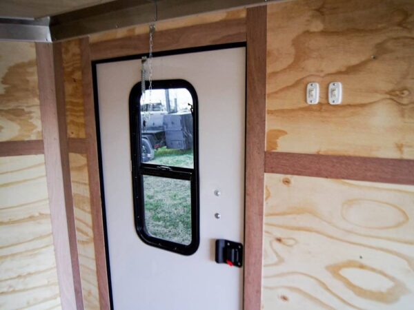 7x14 Black V-Nose Enclosed Trailer Blkout Pkg (2) 3,500lb Axles Elec Pkg - Image 15