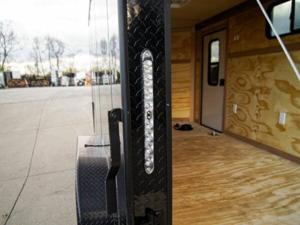 7x14 Black V-Nose Enclosed Trailer Blkout Pkg (2) 3,500lb Axles Elec Pkg - Image 17