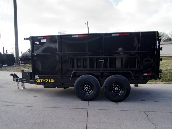 7x12 Hydraulic Dump Trailer with 3ft Sides (2) 6K Axles - Image 5