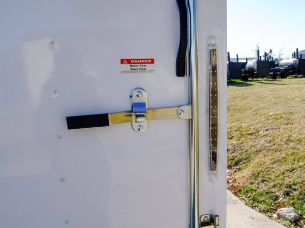 6x12 Flat Nose White Enclosed Trailer 3,500lb Axle - Image 14