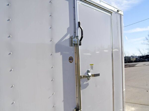6x12 Flat Nose White Enclosed Trailer 3,500lb Axle - Image 16