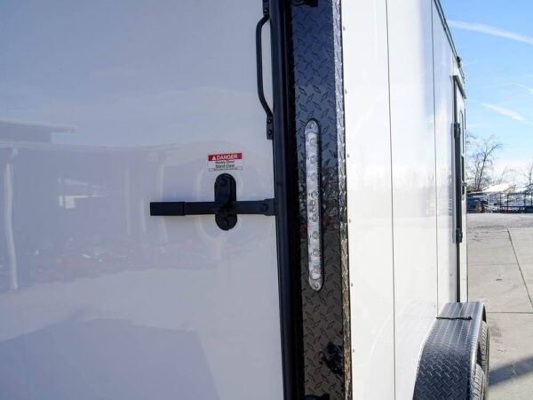 7x14 White V-Nose Enclosed Trailer (2) 3,500lb Axles Windows Elect & Blkout Pkg - Image 11