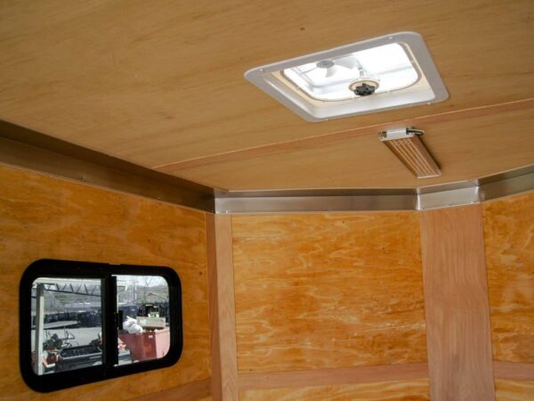 7x14 White V-Nose Enclosed Trailer (2) 3,500lb Axles Windows Elect & Blkout Pkg - Image 17