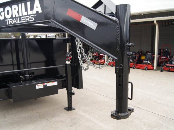 7x16 Gorilla Telescopic Gooseneck IBeam Dump Trailer 3ft Sides (2) 7K Axles - Image 14