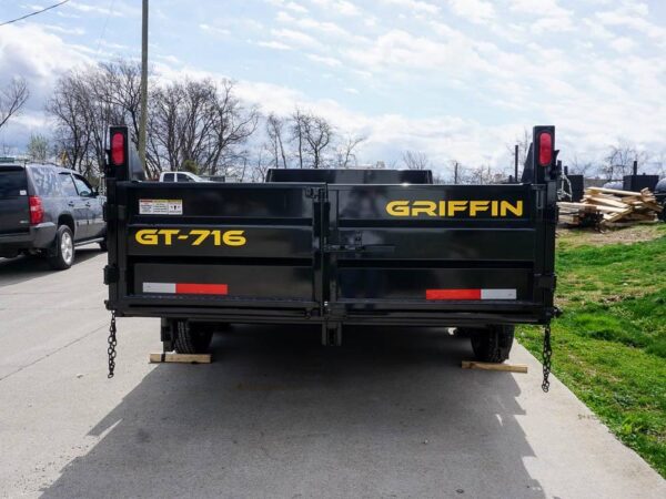 7x16 Telescopic Dump Trailer with 2ft Sides (2) 7K Axles GVWR 14K - Image 6