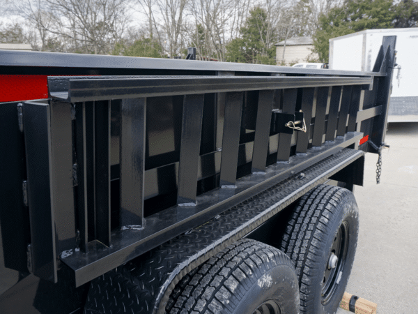 7x16 Telescopic Dump Trailer with 2ft Sides (2) 7K Axles GVWR 14K - Image 17