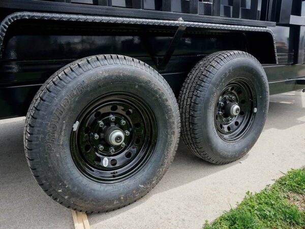 7x16 Telescopic Dump Trailer with 2ft Sides (2) 7K Axles GVWR 14K - Image 23