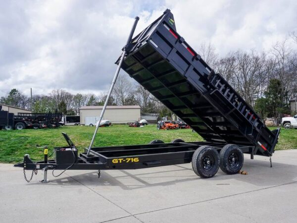 7x16 Telescopic Dump Trailer with 2ft Sides (2) 7K Axles GVWR 14K - Image 10