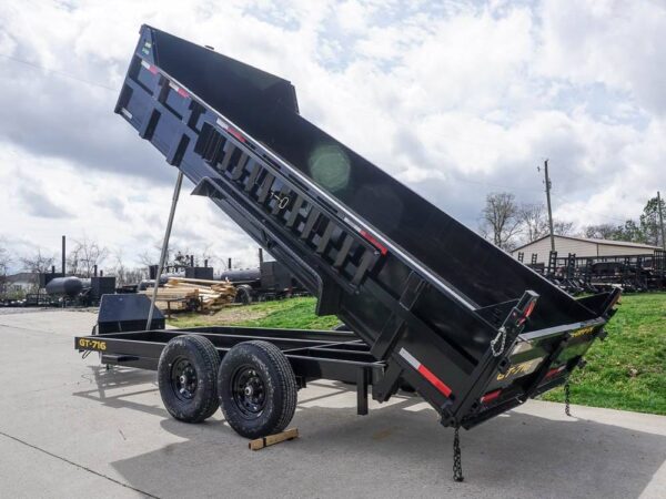 7x16 Telescopic Dump Trailer with 2ft Sides (2) 7K Axles GVWR 14K - Image 11