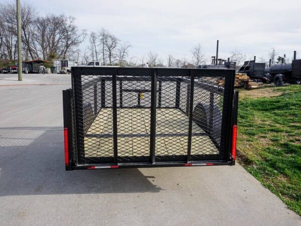 5x8 Powder Coated Dovetail Utility Trailer with 2ft Mesh Sides 3,500lb Axle - Image 4