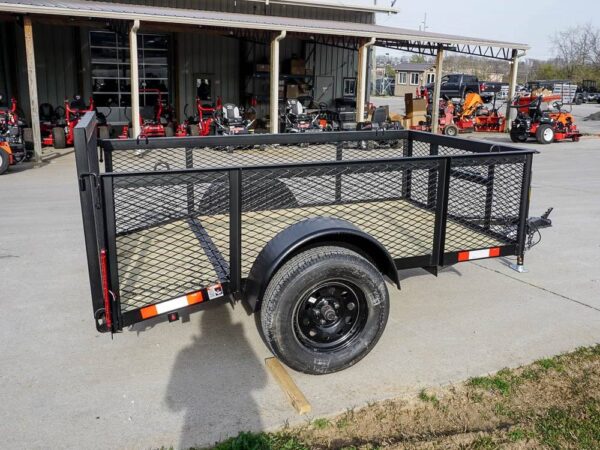 5x8 Powder Coated Dovetail Utility Trailer with 2ft Mesh Sides 3,500lb Axle - Image 6
