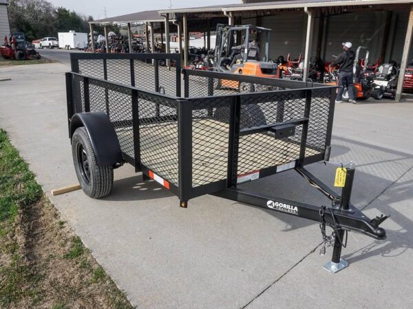 5x8 Powder Coated Dovetail Utility Trailer with 2ft Mesh Sides 3,500lb Axle - Image 5