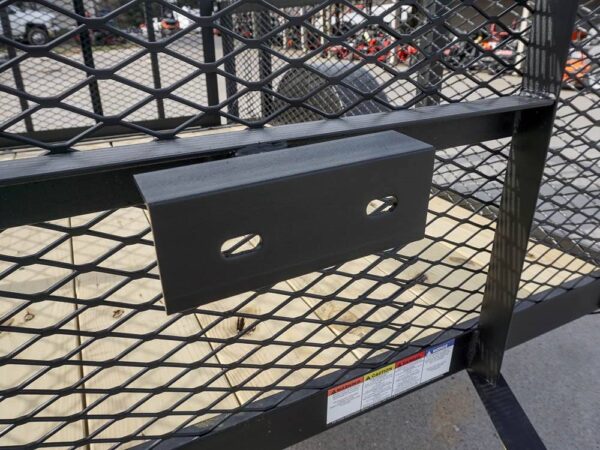 5x8 Powder Coated Dovetail Utility Trailer with 2ft Mesh Sides 3,500lb Axle - Image 8