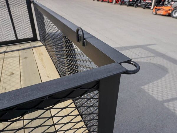 5x8 Powder Coated Dovetail Utility Trailer with 2ft Mesh Sides 3,500lb Axle - Image 9