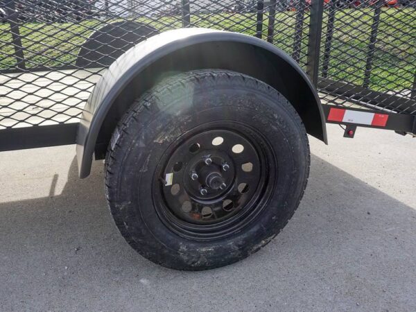 5x8 Powder Coated Dovetail Utility Trailer with 2ft Mesh Sides 3,500lb Axle - Image 10