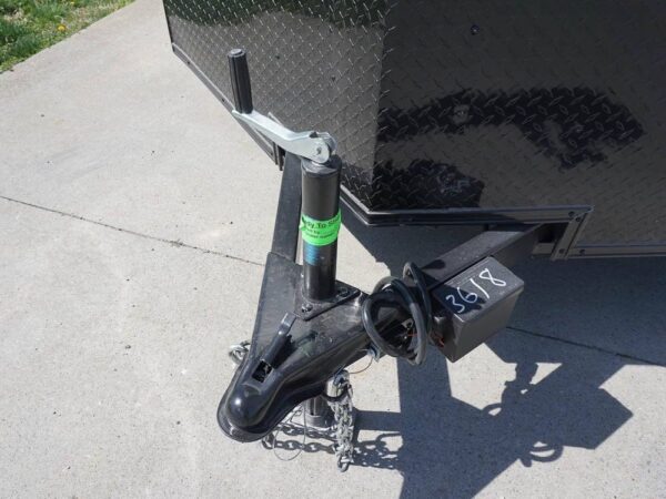 7x12 Enclosed Trailer Silver V-Nose Blackout Package 3,500lb Axle Storage - Image 10
