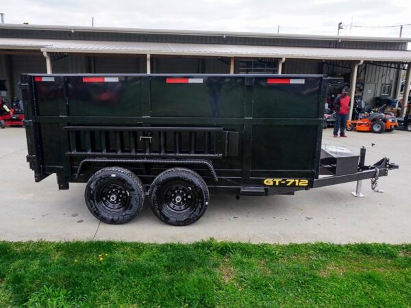 7x12 Hydraulic Dump Trailer with 4ft Sides (2) 7K Axles - Image 8