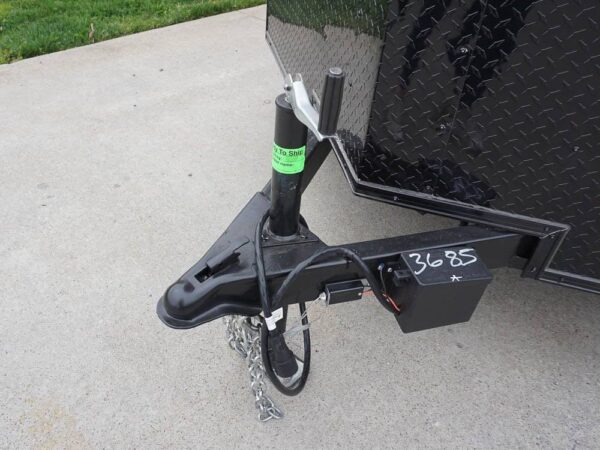 7x16 Enclosed Trailer Red V-Nose Blackout Pkg Tandem Axle Storage - Image 19