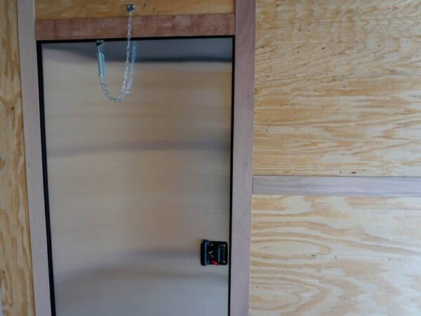 7x16 Enclosed Trailer Red V-Nose Blackout Pkg Tandem Axle Storage - Image 16