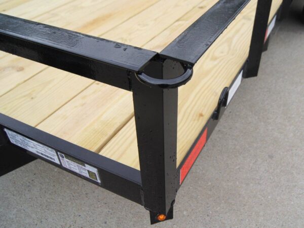 6'4" x 16 Utility Trailer Double Axle Dovetail With Gate Powder Coated (2) 3500lb Axles - Image 13