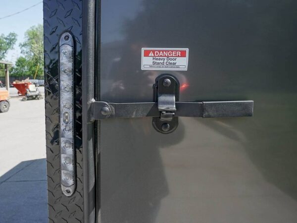 6x12 Enclosed Trailer Charcoal V-Nose Blackout Package 3,500lb Axle Storage - Image 13