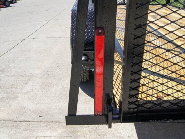 6.4x14 Straight Deck Utility Trailer 4ft Mesh Sides (2) 3500lb Axles - Image 9