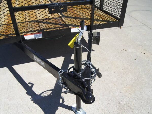 6.4x14 Straight Deck Utility Trailer 4ft Mesh Sides (2) 3500lb Axles - Image 12