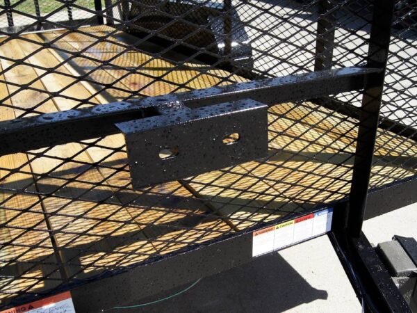 6.4x14 Straight Deck Utility Trailer 4ft Mesh Sides (2) 3500lb Axles - Image 13