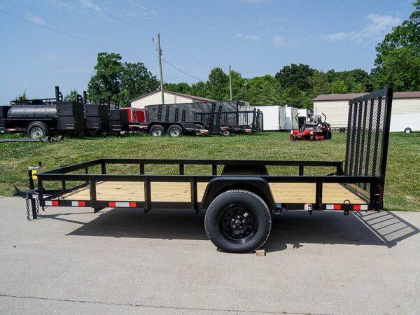 6.4x12 Straight Deck Utility Trailer 3,500lb Axles Tall Gate - Image 3