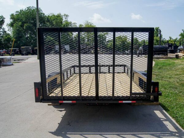6.4x12 Straight Deck Utility Trailer 3,500lb Axles Tall Gate - Image 5