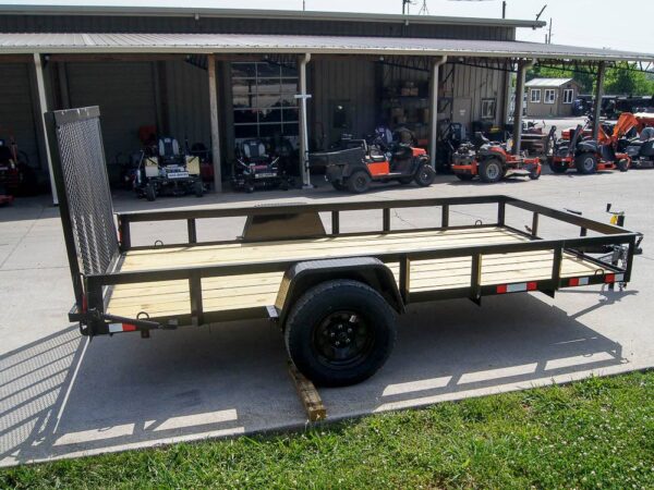 6.4x12 Straight Deck Utility Trailer 3,500lb Axles Tall Gate - Image 6